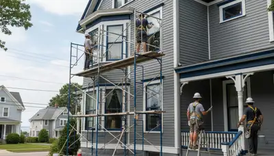 Painting contractor in Warwick, RI providing professional interior and exterior painting services