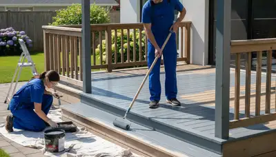 Deck painting service in Warwick, RI for weather protection and coastal durability