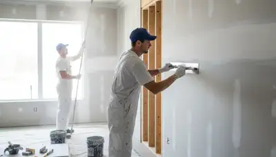 Drywall repair service in Warwick, RI for cracked and damaged walls by Warwick Paint Pros