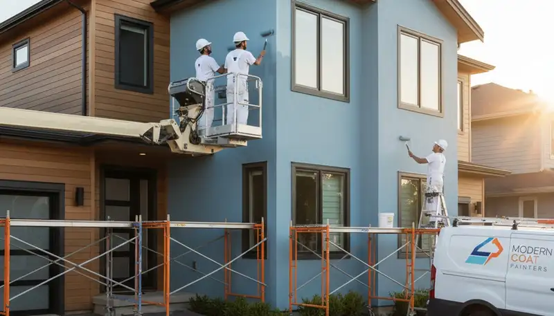 Exterior house painting in Warwick, RI by Warwick Paint Pros for durable coastal protection