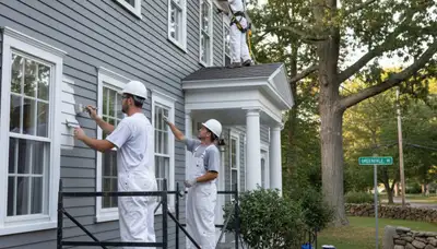 Painting contractor in Warwick, RI delivering professional interior and exterior home painting services
