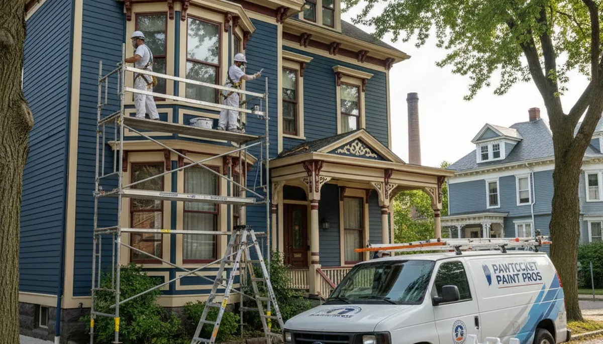 Painting contractor in Warwick, RI providing professional interior and exterior house painting services