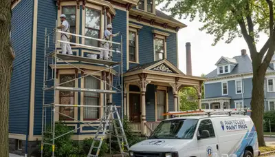 Painting contractor in Warwick, RI providing professional interior and exterior house painting services