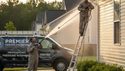 Vinyl siding pressure cleaning in Warwick, RI removes grime, mildew, and salt buildup