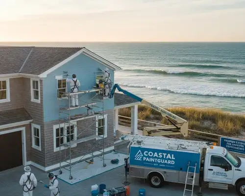 Exterior painting for coastal homes in Warwick, RI by professional painters